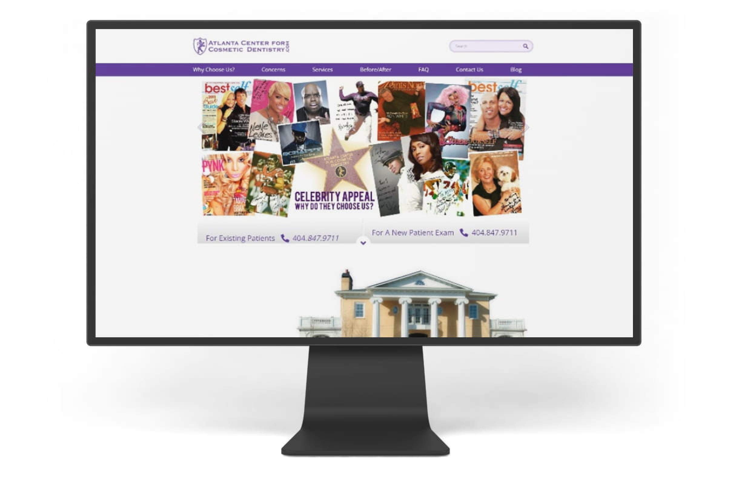 Example one website design