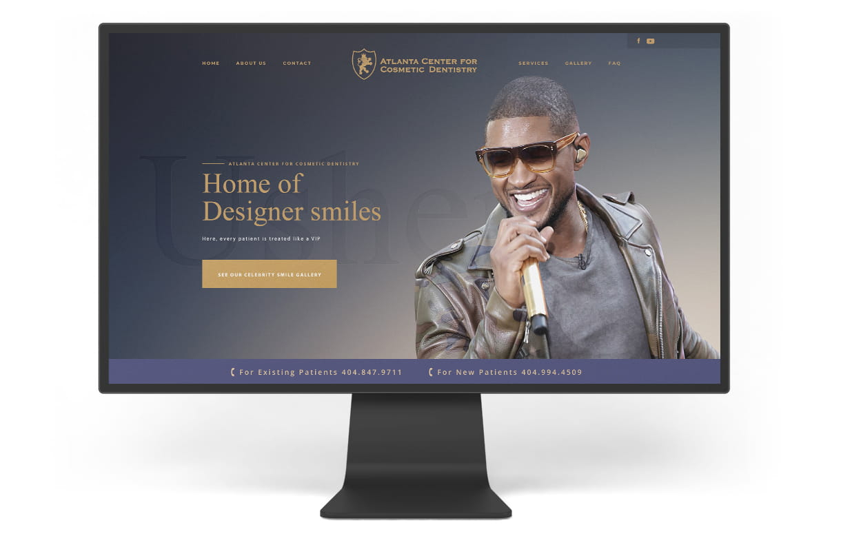 Example two website design