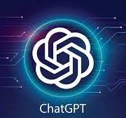 The ChatGPT logo on a blue background.