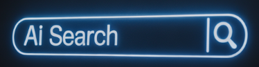a screen shot of the AI search bar