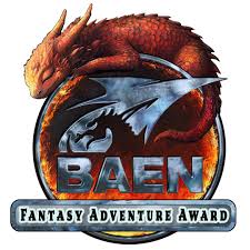 The logo for the Baen Fantasy Adventure Award.